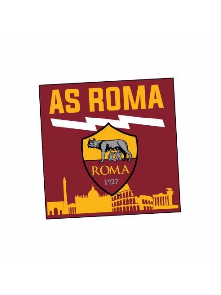 Magnete stampato quadrato bordeaux AS ROMA